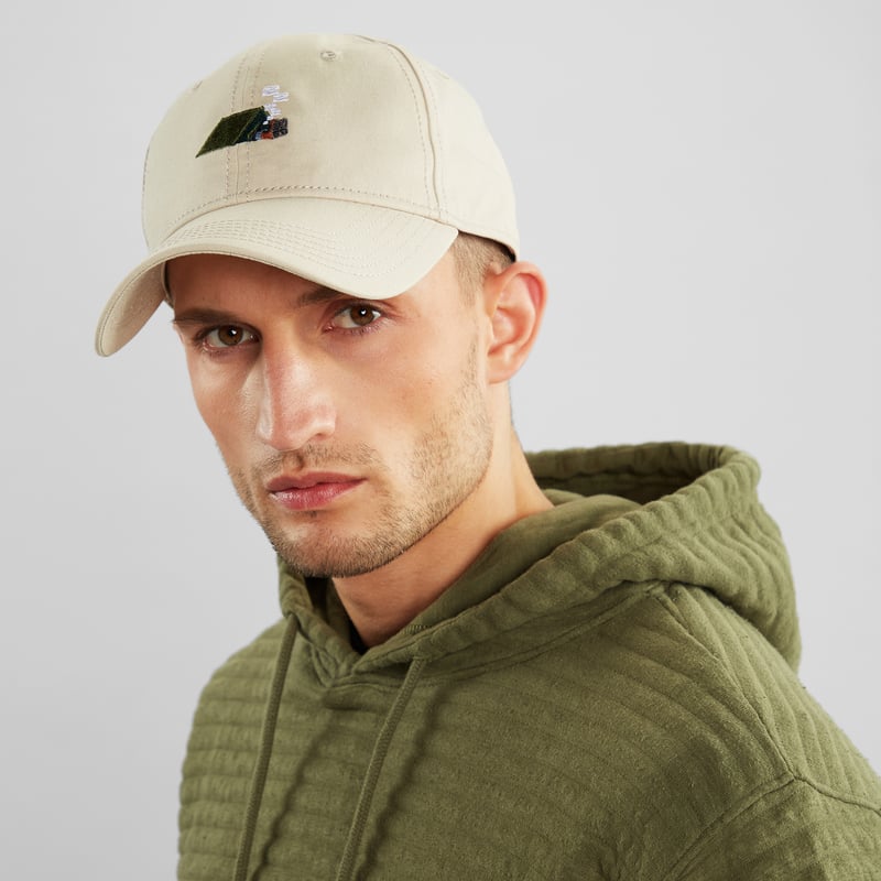 Sports Cap Tent EMB Khaki