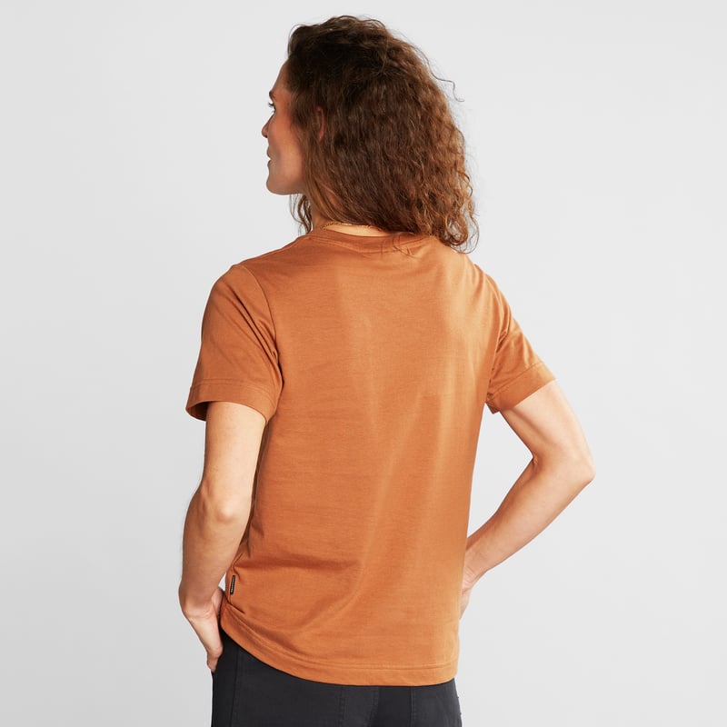 T-shirt Mysen Base Rawhide Brown