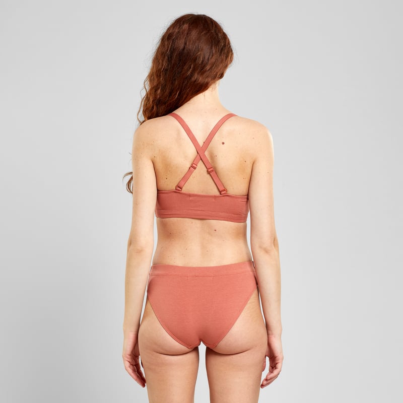 Soft Bra Junsele Terracotta Red