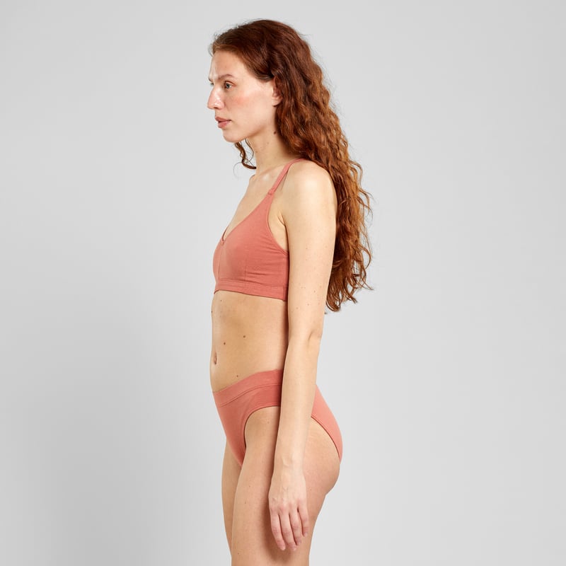 Soft Bra Junsele Terracotta Red