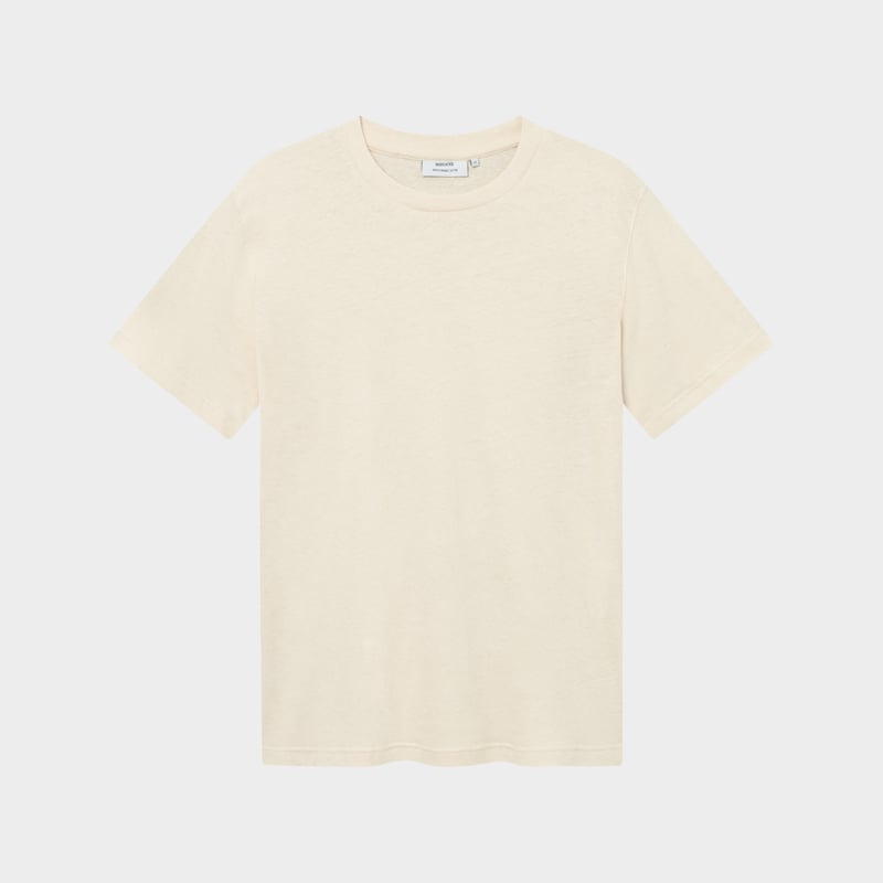 T-shirt Gustavsberg Hemp Vanilla White