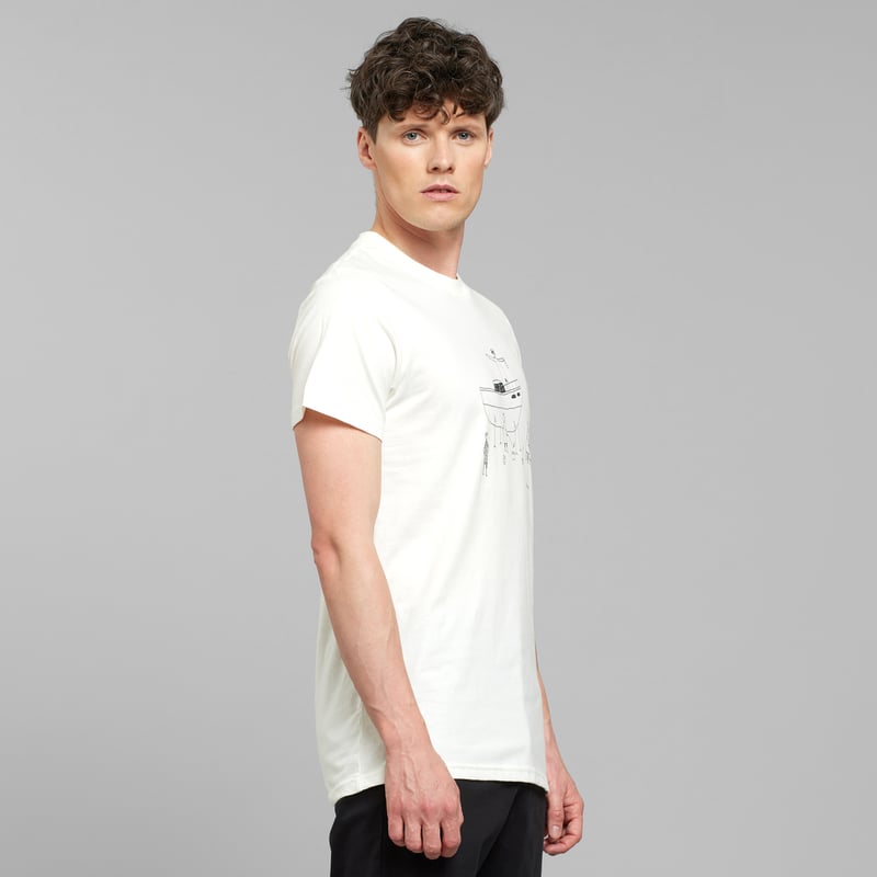 T-shirt Stockholm All Out Boat Off-White