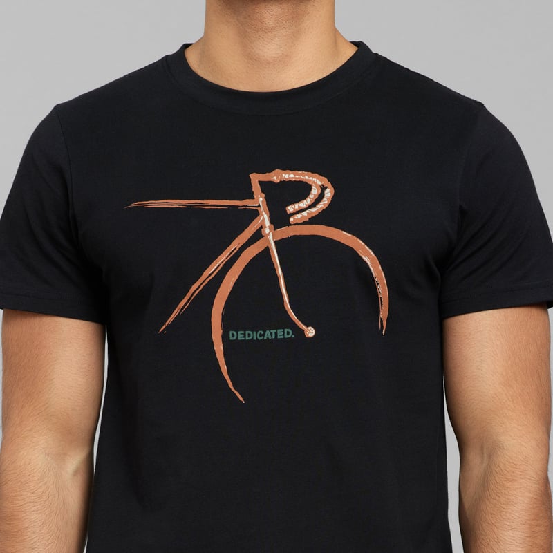 T-shirt Stockholm Side Bike Black