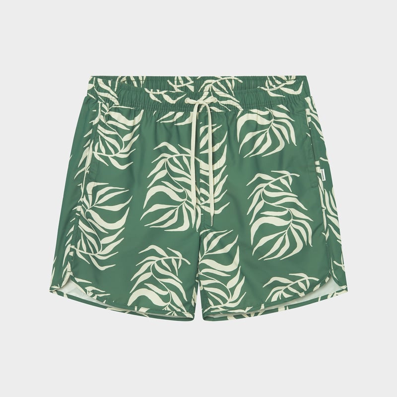 Swim Shorts Sandhamn Big Leaf Duck Green