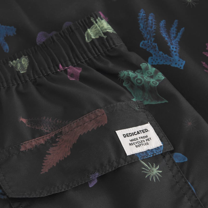 Swim Shorts Sandhamn Coral Gems Black