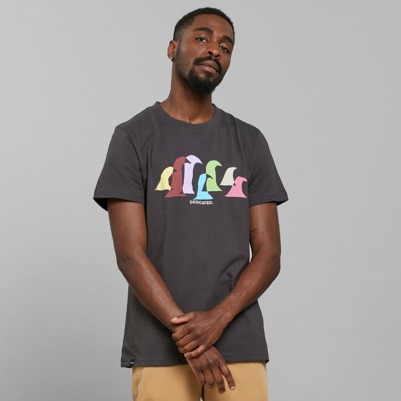 T-shirt Stockholm Color Waves Charcoal