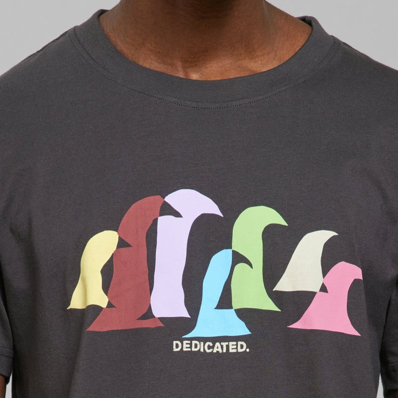 T-shirt Stockholm Color Waves Charcoal