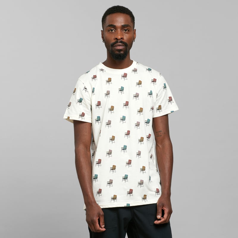 T-shirt Stockholm Lawn Chair AOP Off White