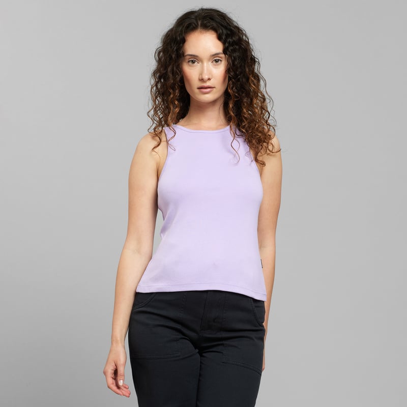 Rib Top Valdermarsvik Rose Purple
