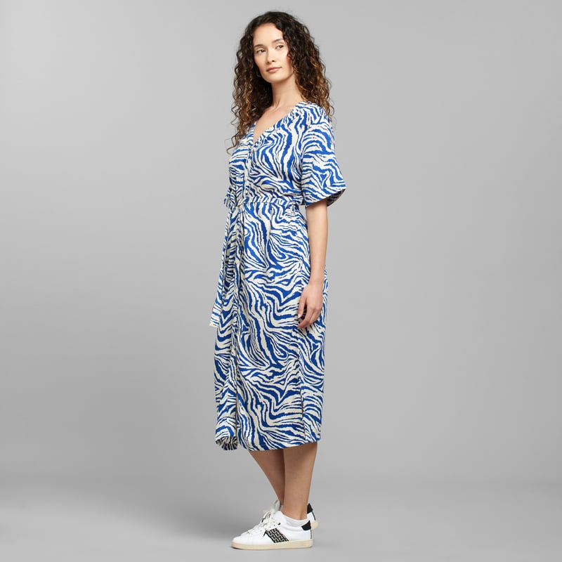 Dress Bornholm Zebra Blue
