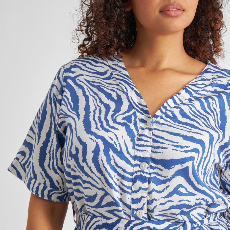 Dress Bornholm Zebra Blue