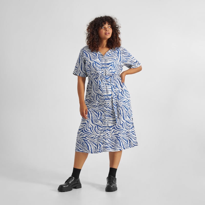 Dress Bornholm Zebra Blue