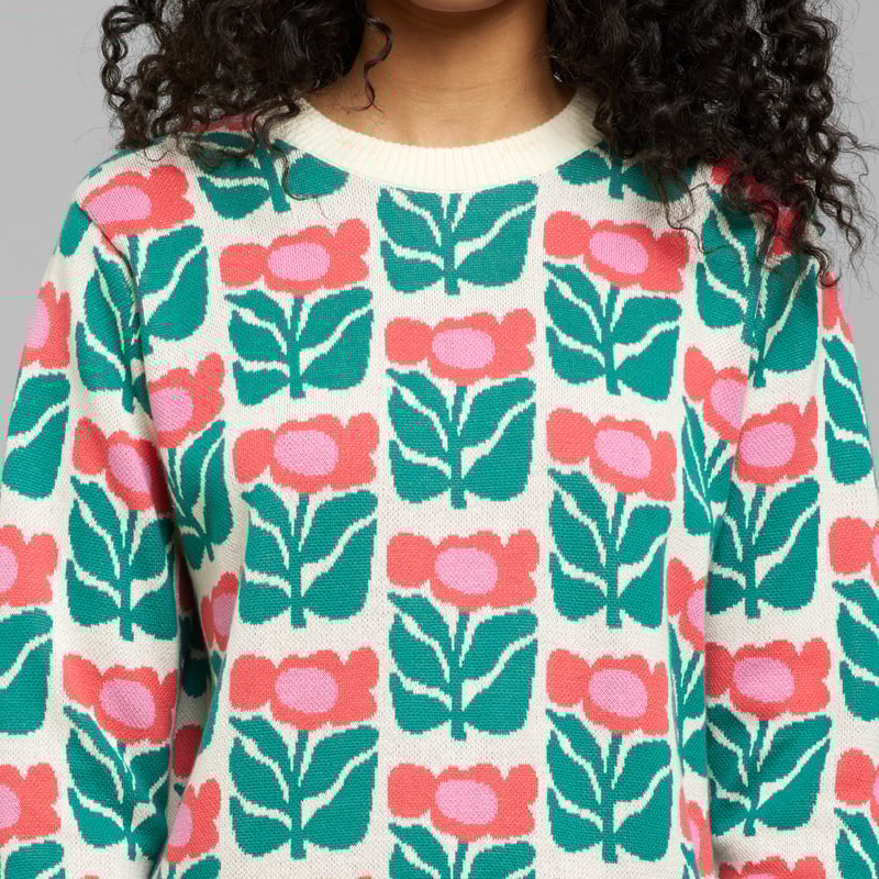 Sweater Arendal Liv Lee Flower Multi Color