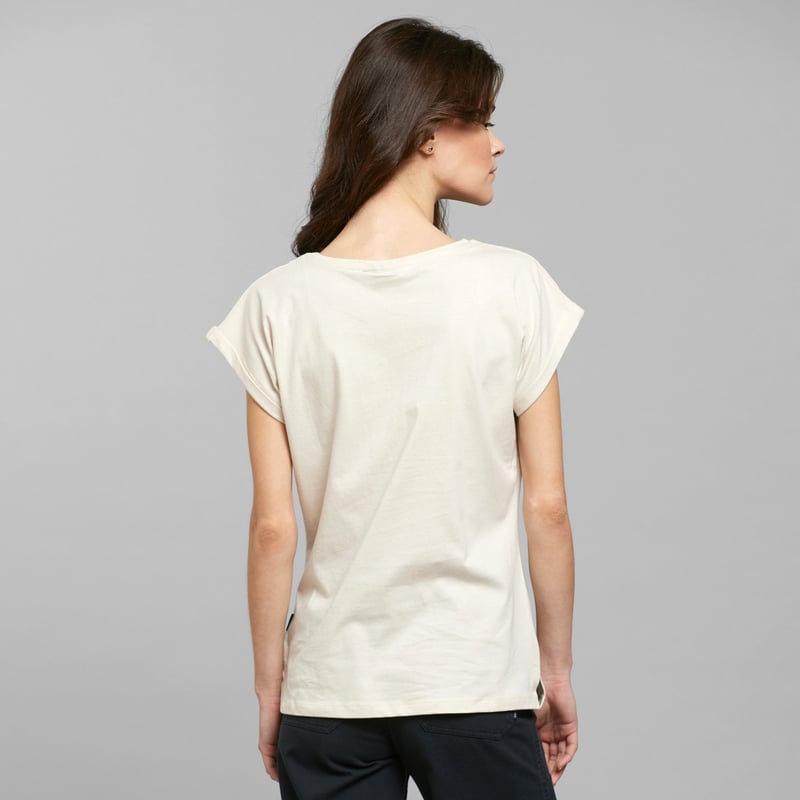 T-shirt Visby Daisies Oat White