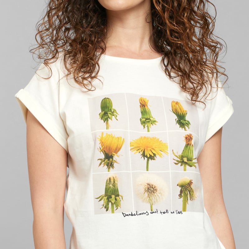 T-shirt Visby Dandelion Life Off-White