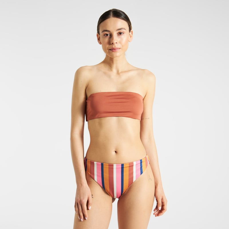 Bikini Bottoms Sanda Irregular Stripe Multi Colour