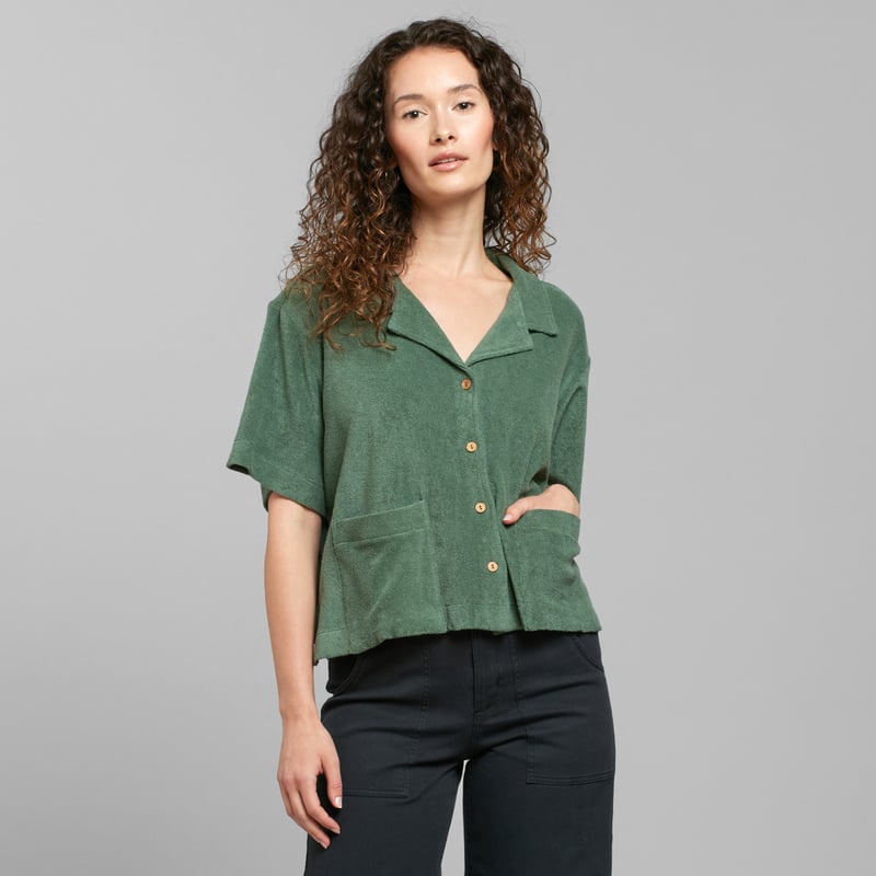 Terry Shirt Valje Duck Green