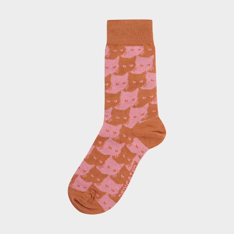Socks Sigtuna Pepita Cats Sunburn Orange