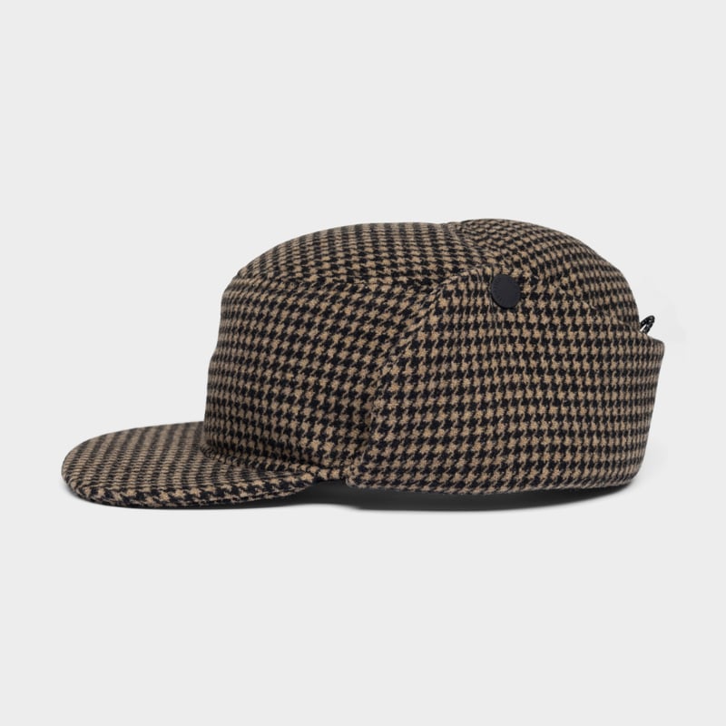 Earflap Cap Jokkmokk Wool Pepita Brown