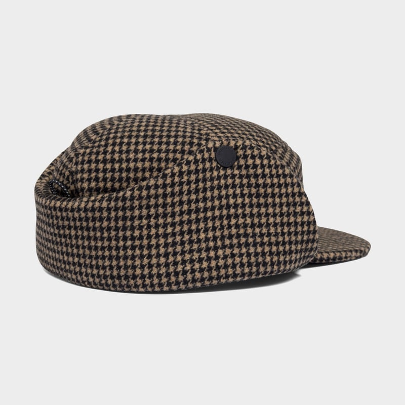 Earflap Cap Jokkmokk Wool Pepita Brown