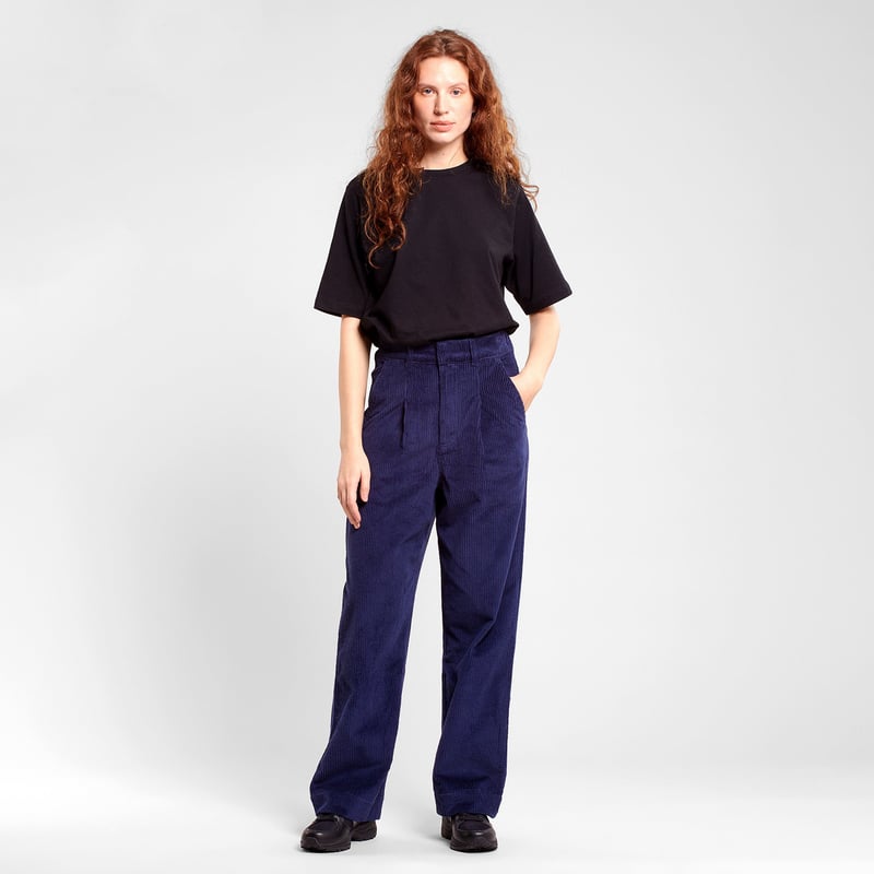 Pants Uddevalla Corduroy Navy