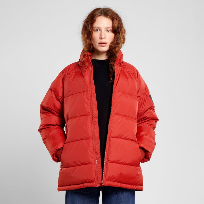 Puffer Jacket Boden Ochre Red