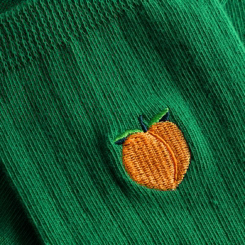 Rib Socks Knivsta Peach Jelly Green
