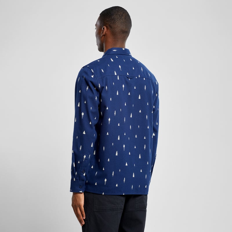 Shirt Rute Ditsy Trees Navy