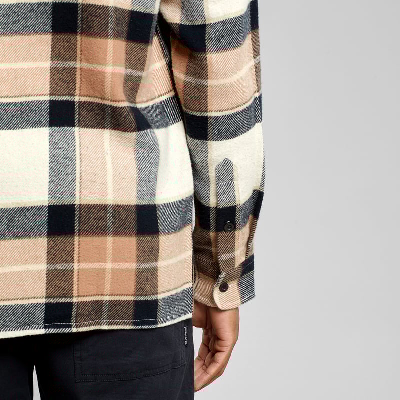 Shirt Rute Multi Check Oat White