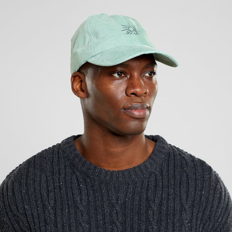 Soft Cap Slussen Corduroy Line Mountain Granite Green