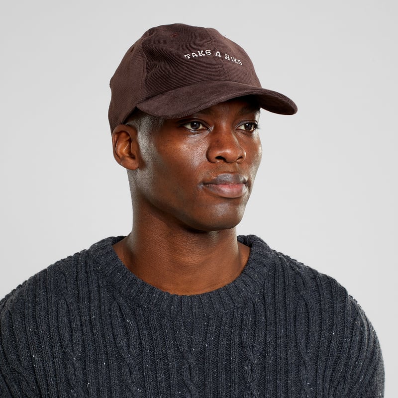 Soft Cap Slussen Corduroy Take A Hike Coffee Brown
