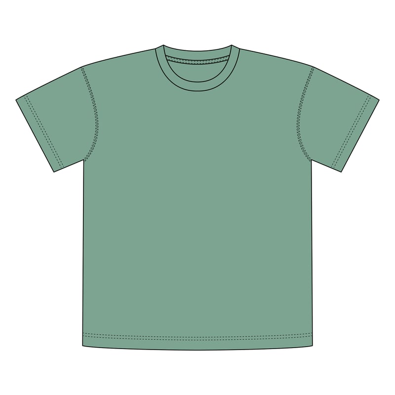 T-shirt Gustavsberg Hemp Granite Green