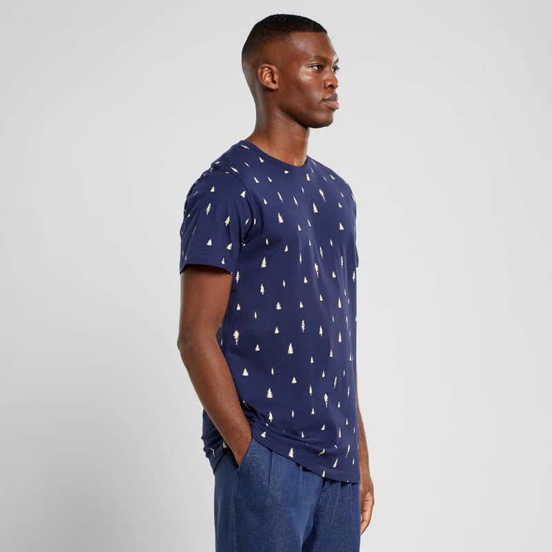 T-shirt Stockholm Ditsy Trees AOP Navy