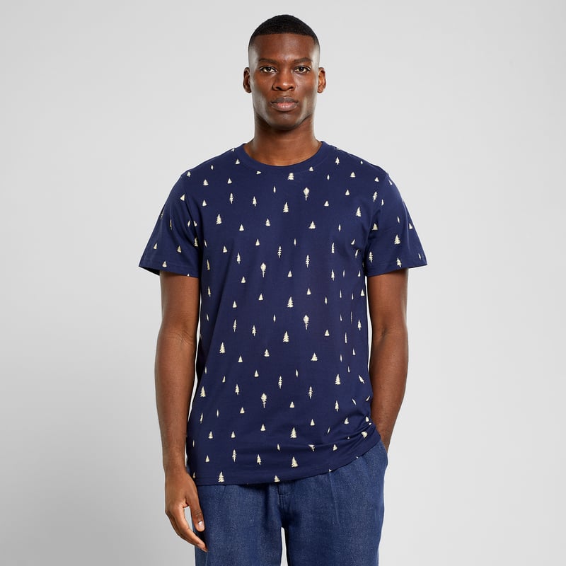 T-shirt Stockholm Ditsy Trees AOP Navy