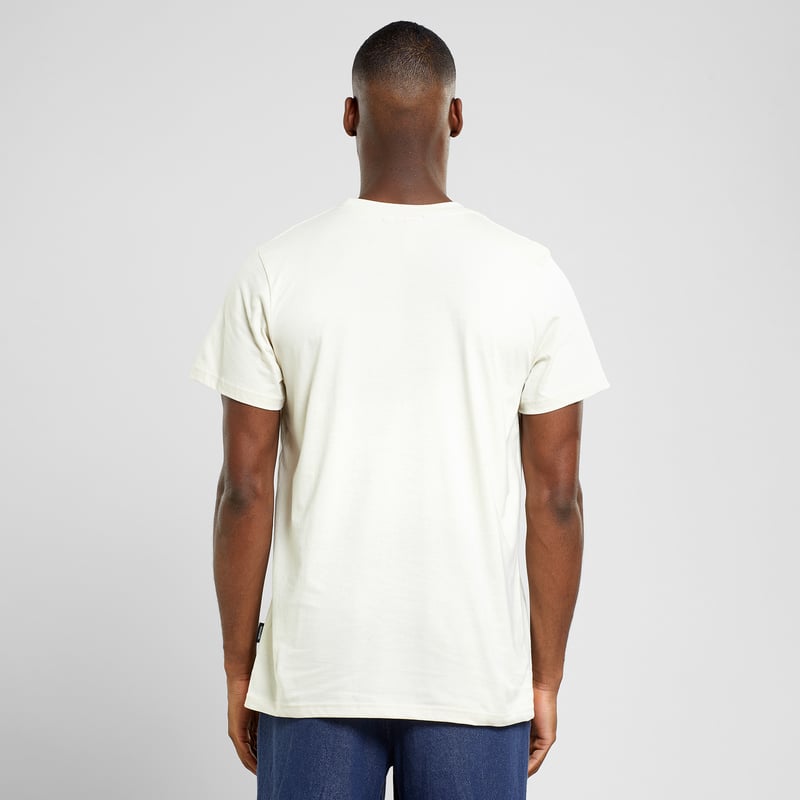 T-shirt Stockholm Line Mountain Emb Oat White