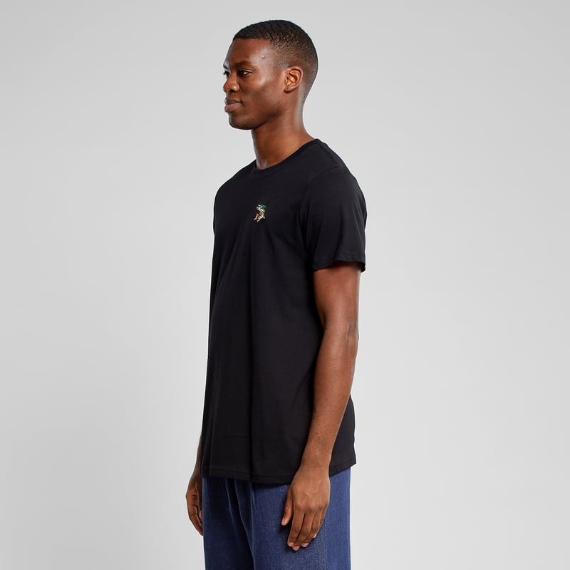 T-shirt Stockholm Pike Fish Emb Black