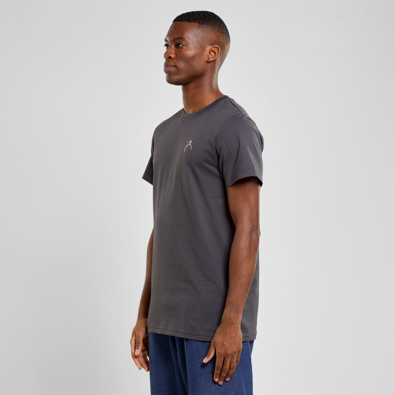T-shirt Stockholm Side Bike Emb Charcoal