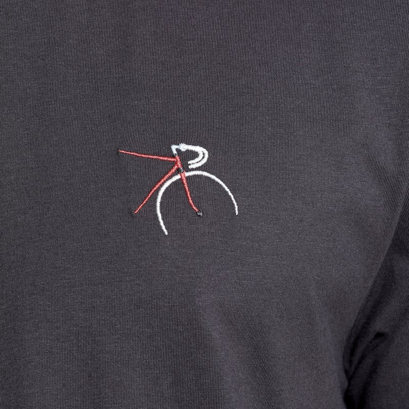 T-shirt Stockholm Side Bike Emb Charcoal