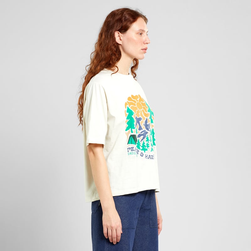 T-shirt Vadstena Peace and Harmony Oat White