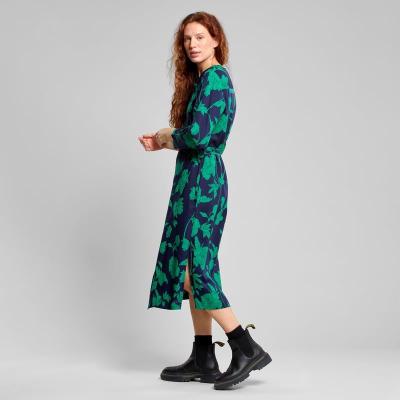 Wrap Dress Smygehuk Duotone Floral Green