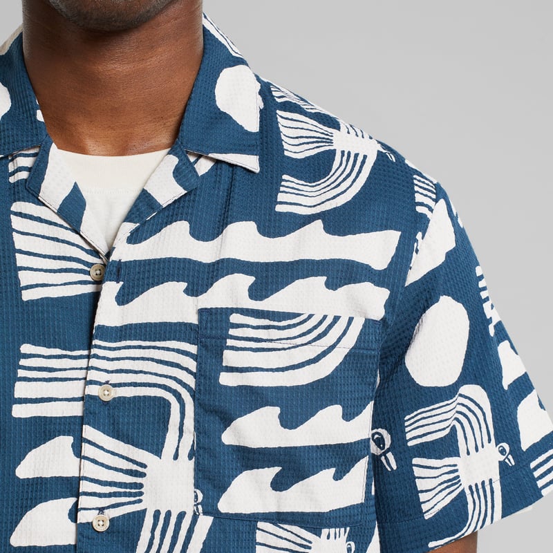 Shirt Marstrand Seagulls Majolica Blue