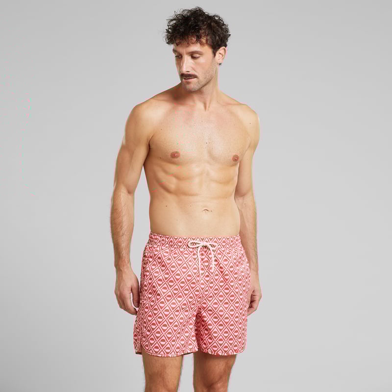 Swim Shorts Sandhamn Sun Diamond Cayenne Red