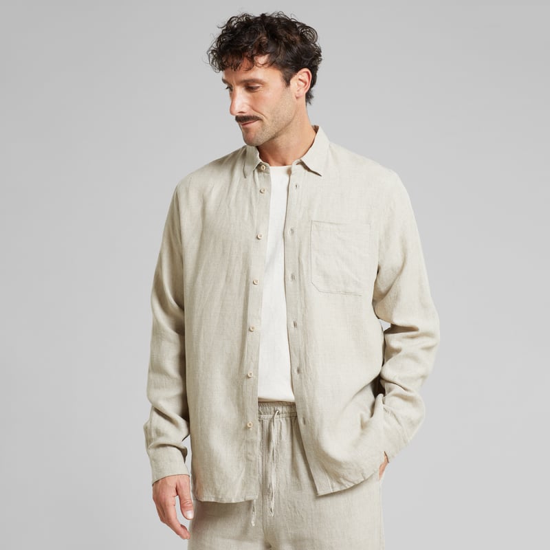 Shirt Rute Linen Ecru