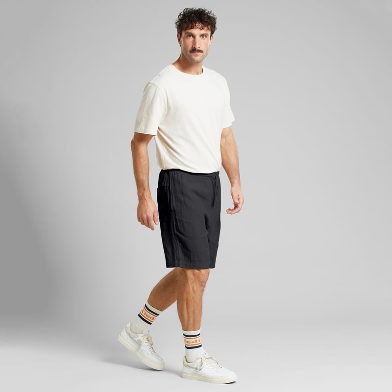 Shorts Vejle Linen Phantom Black