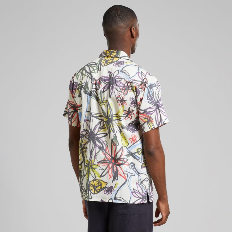 Shirt Marstrand Paradise Sketch Oat White