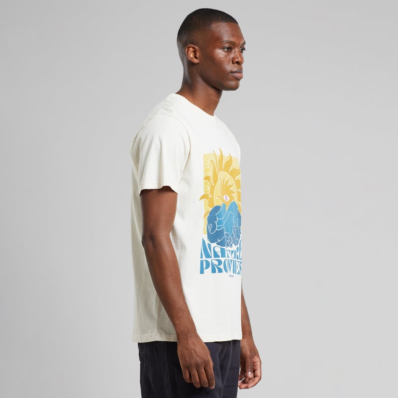 T-shirt Stockholm Nature Provides Oat White