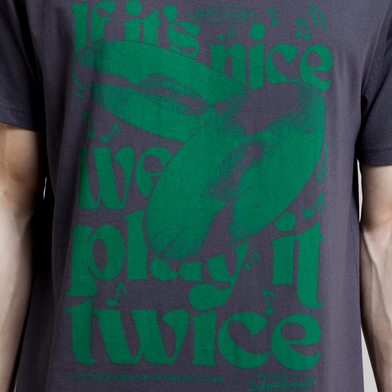 T-shirt Stockholm Play It Twice Charcoal