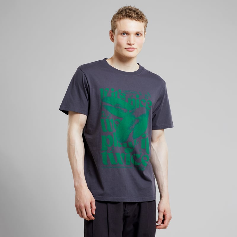T-shirt Stockholm Play It Twice Charcoal