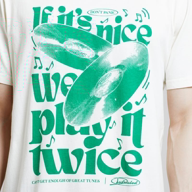 T-shirt Stockholm Play It Twice Off-White