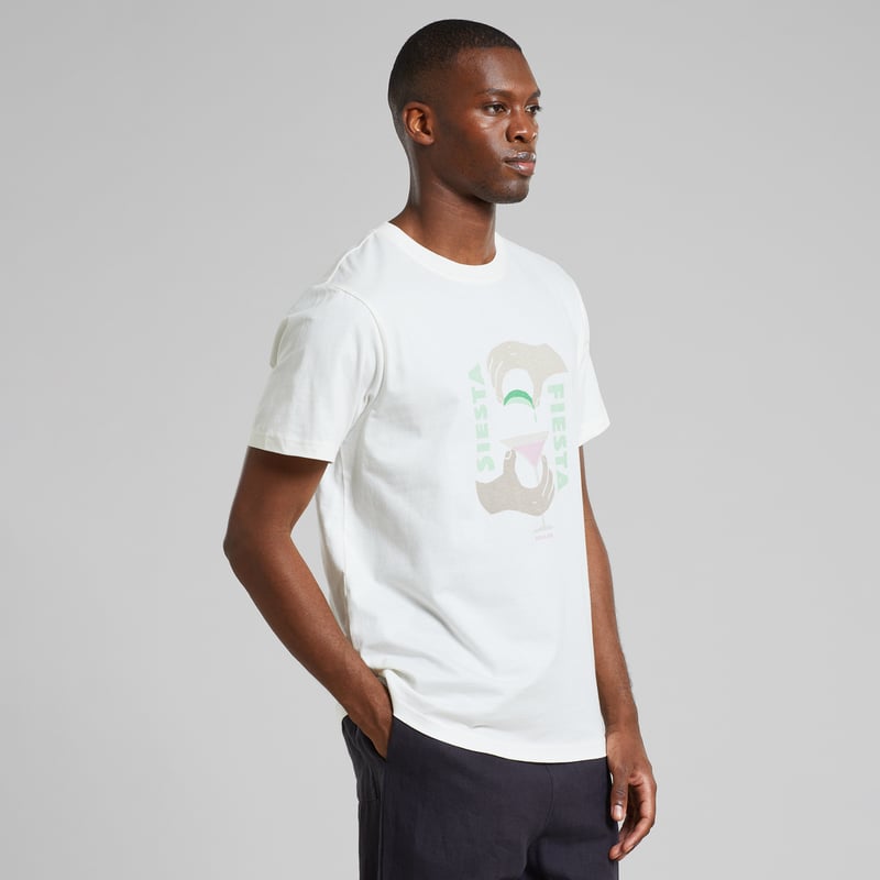 T-shirt Stockholm Siesta Fiesta Hands Off White